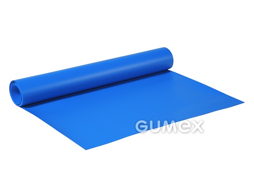 Technická fólia pre galanterné výrobky 842, hrúbka 0,3mm, šírka 1400mm, 49°ShD, desén D62, PVC, +5°C/+40°C, modrá (9052)
